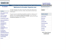 Tablet Screenshot of ecuadorexports.com